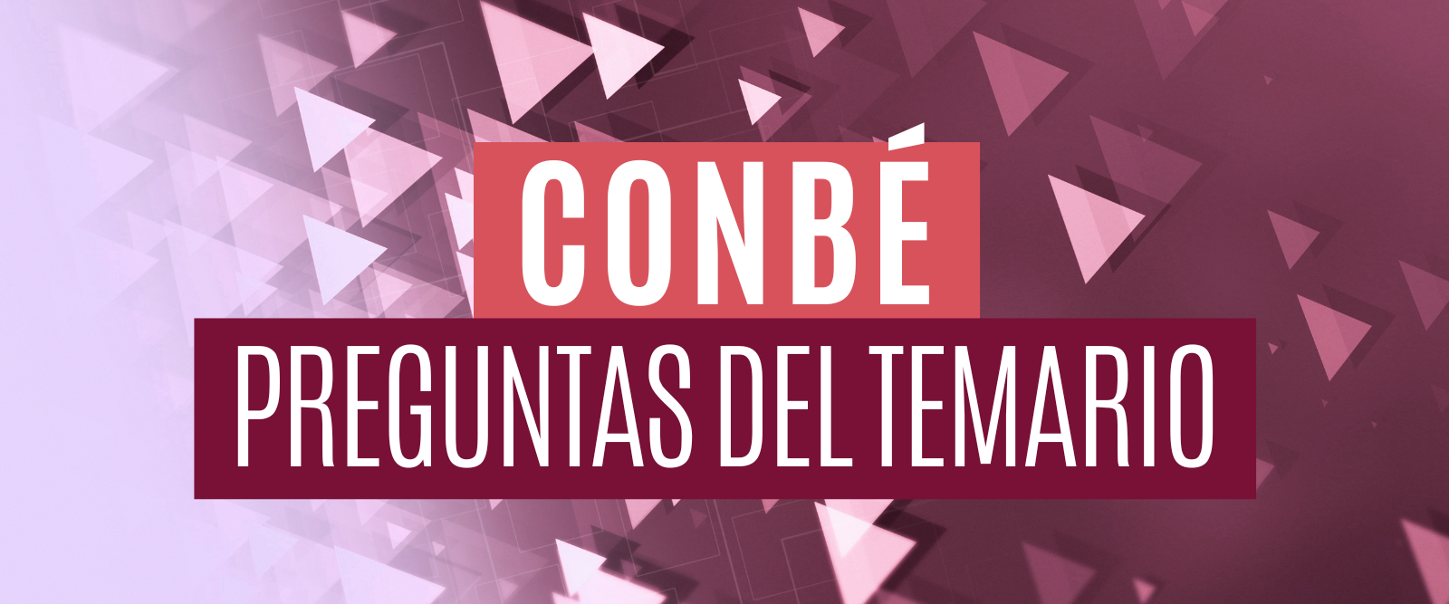 preguntas tipo test temario conbe