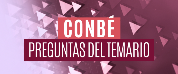 Preguntas tipo test temario Conbé