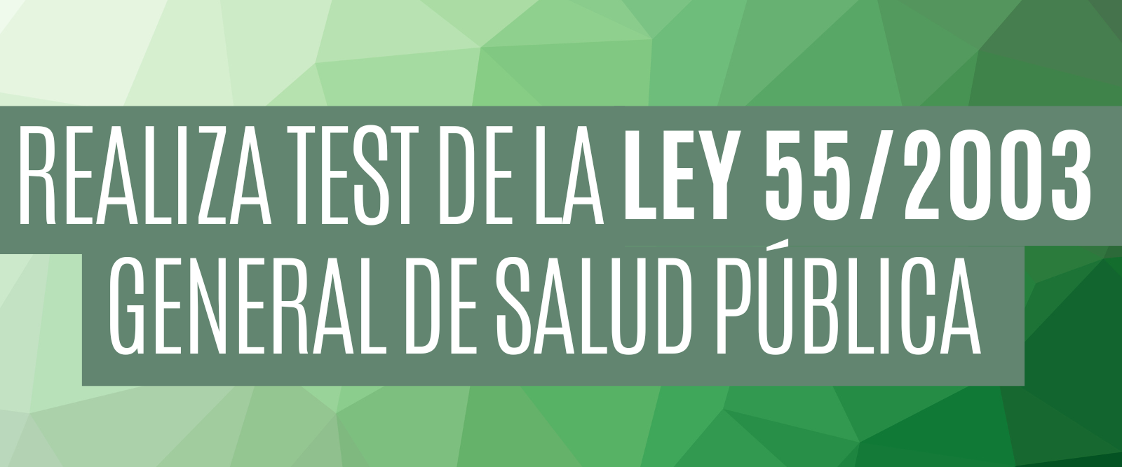 Haz test de la ey 55/2003
