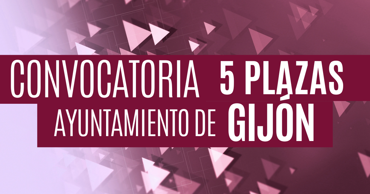 convocatoria de 5 plazas bombero Gijón