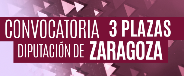 Convocatoria de 3 plazas de bombero Diputación de Zaragoza